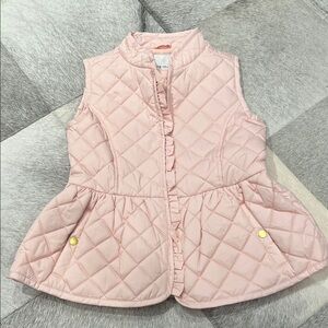 Janie and Jack Light Pink Quilted Vest